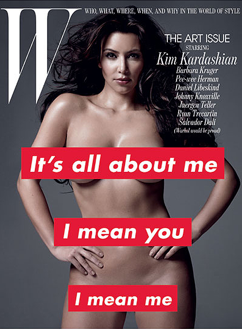 kim kardashian silver paint magazine shoot. Inside, Kim K. bares all